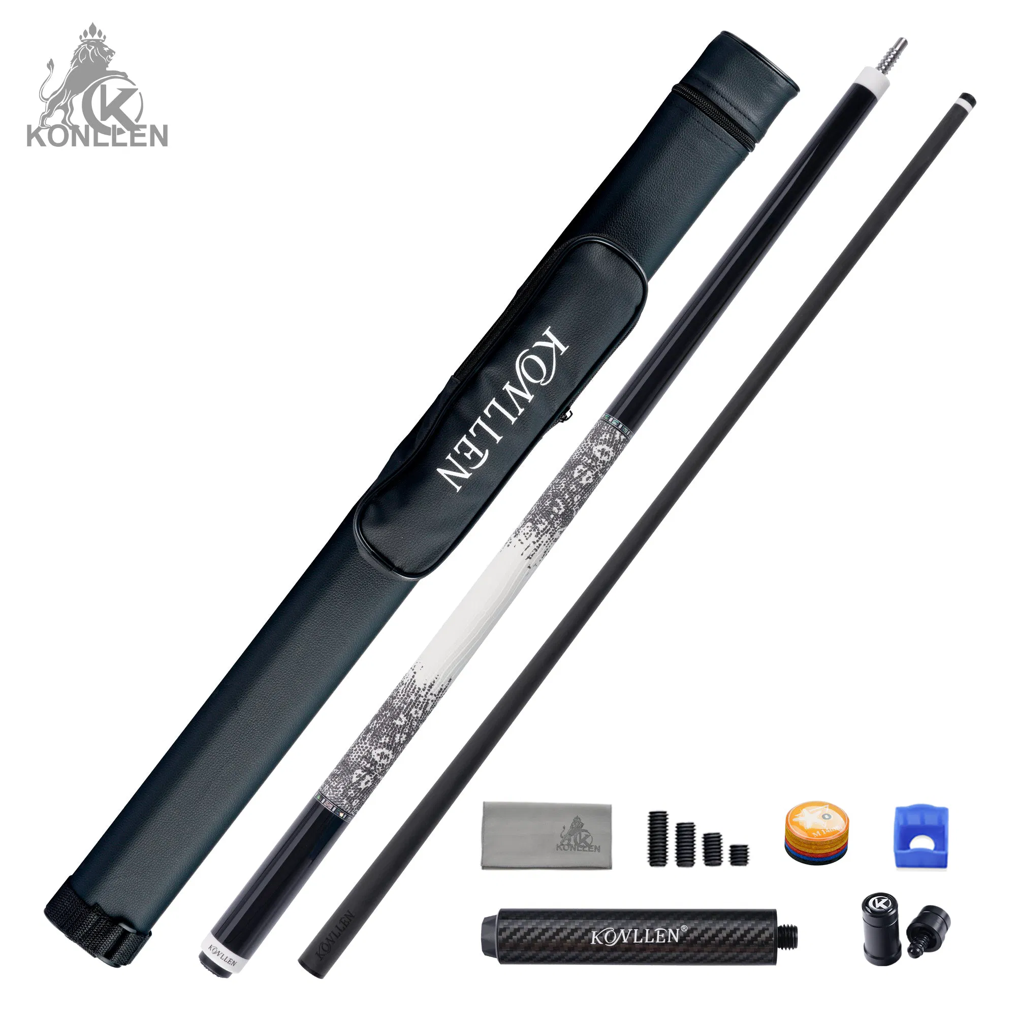KONLLEN Nocturne-01 package with case, shaft, accessories, and extension