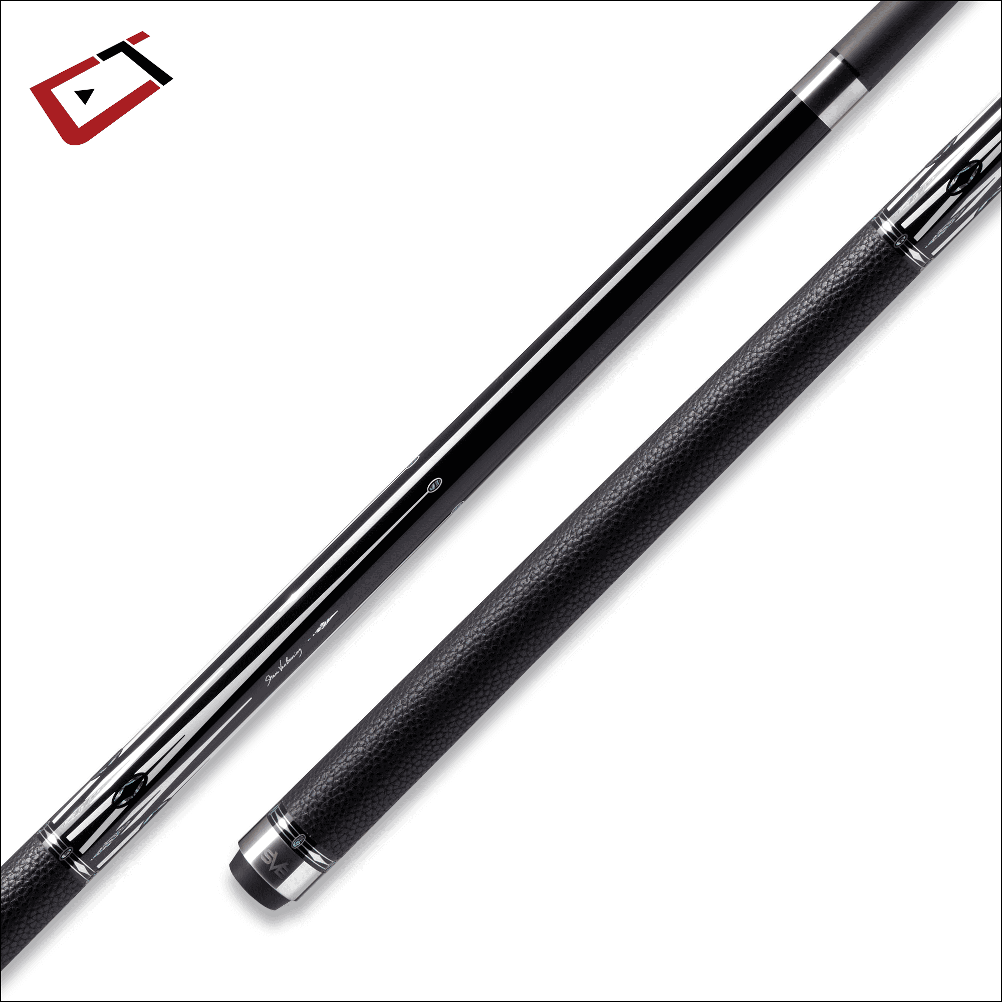 Cuetec SVB Gen II Black cue with leather wrap