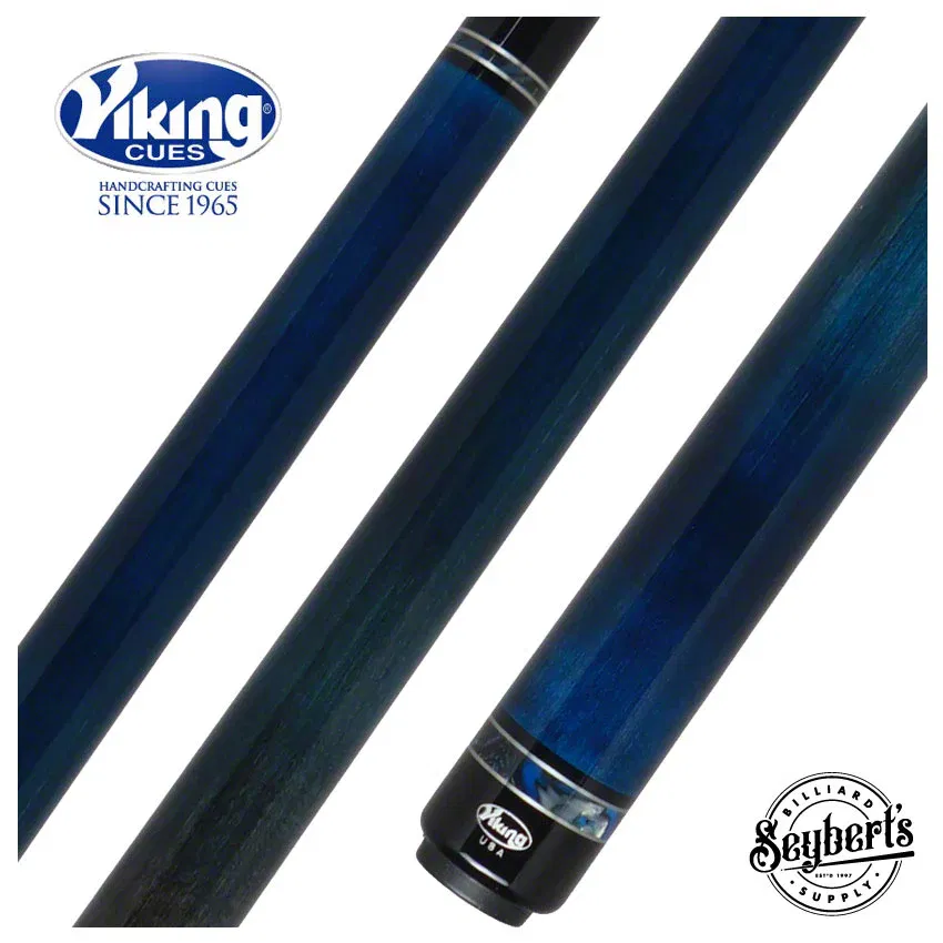Viking B2506 Blue Curly Maple Cue with VPro Shaft
